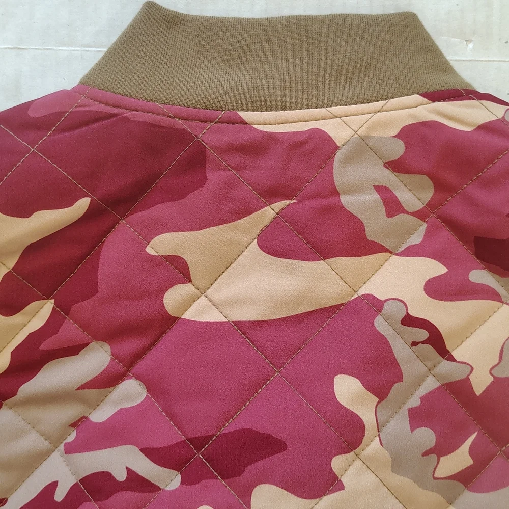 Levi's Red and‎ Tan Camo Bomber Jacket